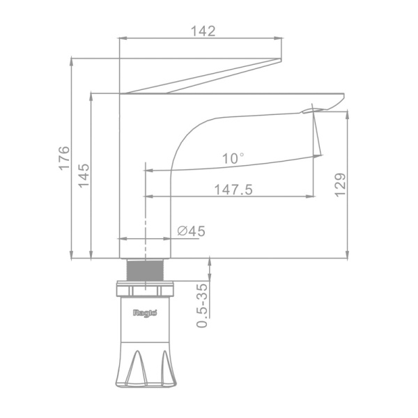 Смеситель Raglo для умывальника R07.10.09